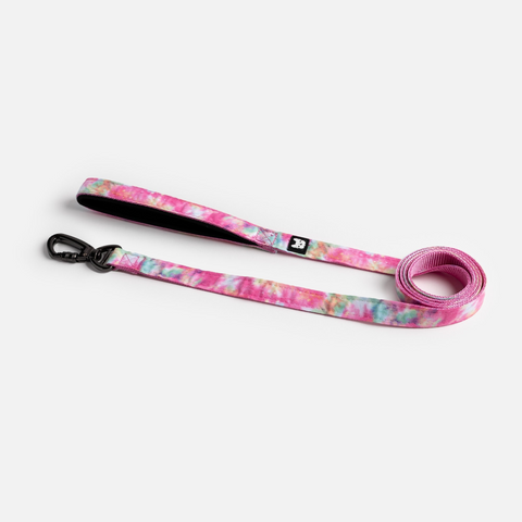 Poplin Dog Leash - Pink Tie Dye