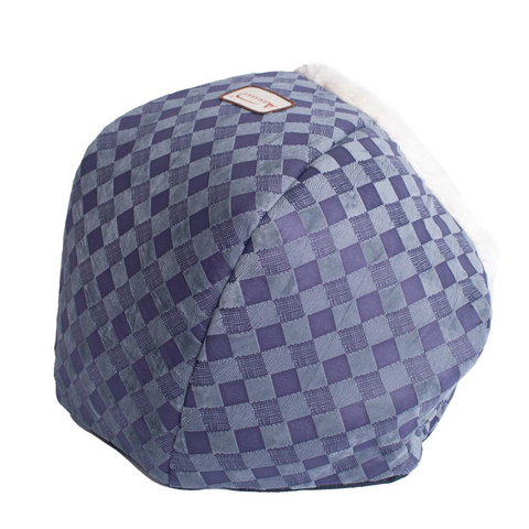 Armarkat Cuddle Cave Cat Bed C44 For Cats & Puppy Dogs,  Blue Checkered